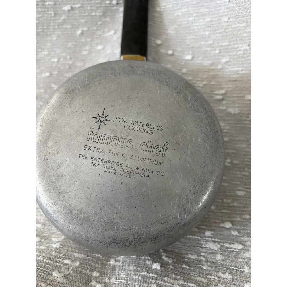 Famous Chef Extra Thick Aluminum Saucepan Enterprise Aluminum Waterless Cooking‎